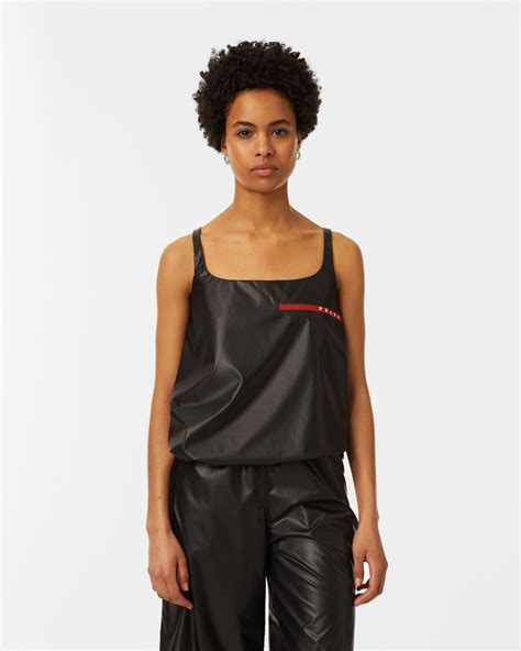 women prada shirts|prada nylon cold shoulder top.